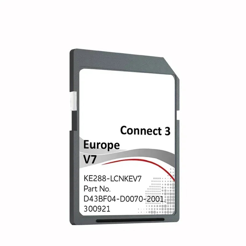 Connect 3 V7 Sat Nav SD Update &ndash; Europe Map Included black