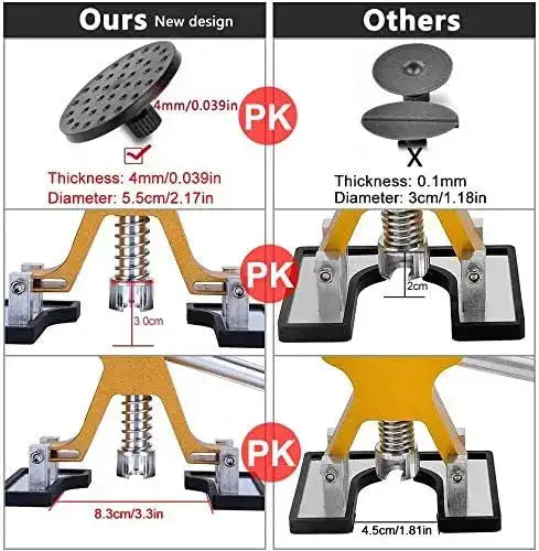 Adjustable Car Dent Puller Suction Cup Paintless Repair Kit