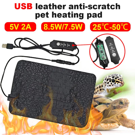 Heating Pad Pet Reptile USB Heated Mat &ndash; USB Powered