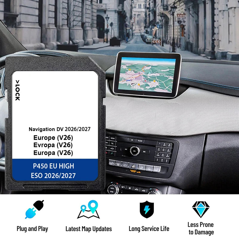 Card SD pentru VW Golf, Passat, Touran Discover Pro Navigație DV V26 64GB