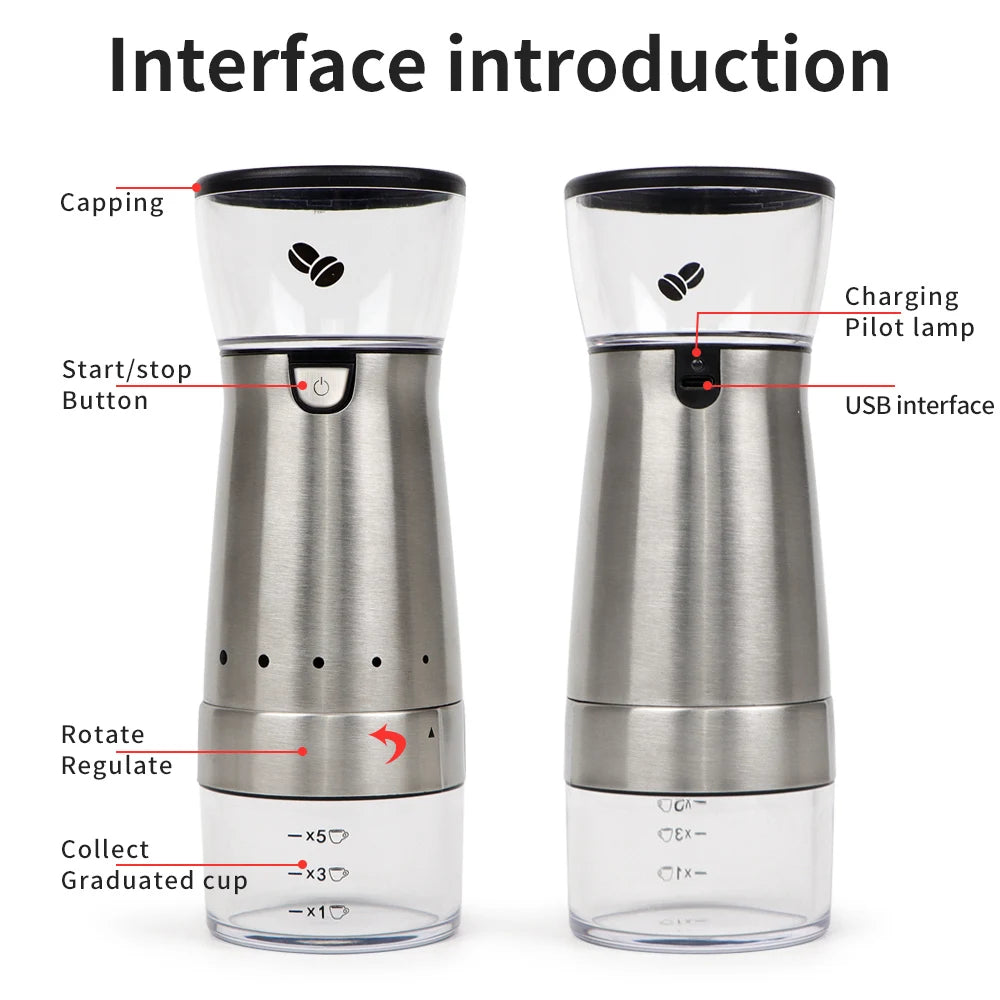 Choice Electric Coffee Grinder &ndash; USB Rechargeable Portable