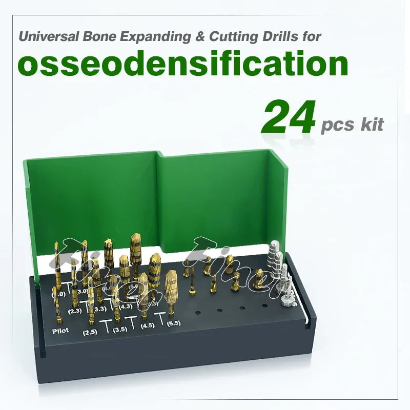 Dental Osseodensification Burs Kit - Ridge Expansion Drills LONG and SHORT / CHINA
