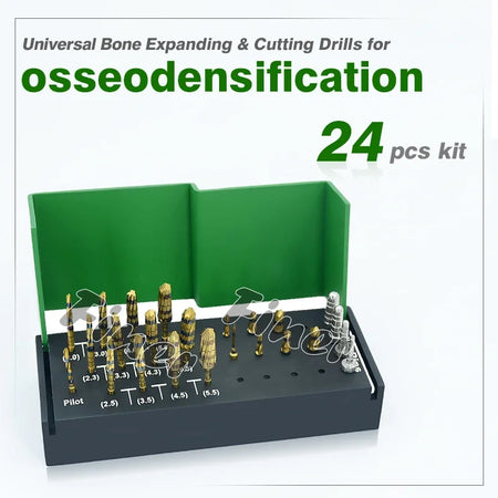 Dental Osseodensification Burs Kit - Ridge Expansion Drills LONG and SHORT / CHINA
