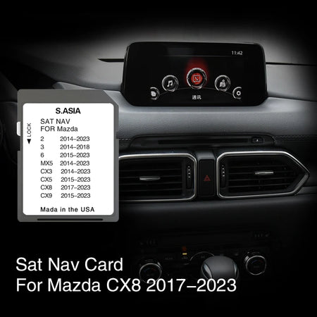 GPS Card For Mazda CX8 2017-2023 - 8GB South Asia Maps CHINA / for Mazda CX8 2018