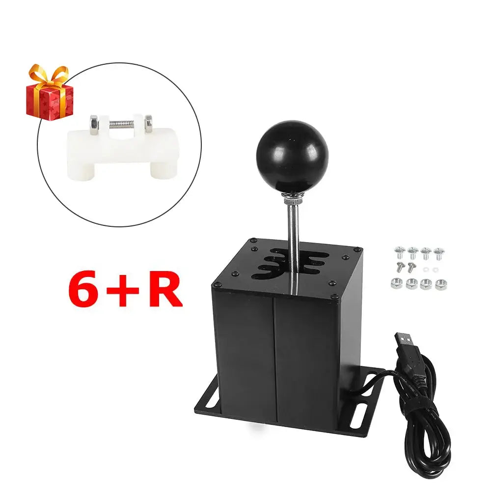 PC USB H Gear Shifter For Logitech G27 G29 G25 G920 For Thrustmaster T300RS/GT Shift Knob For ETS2 Simracing Racing Game by InterCyprus Trading Ltd