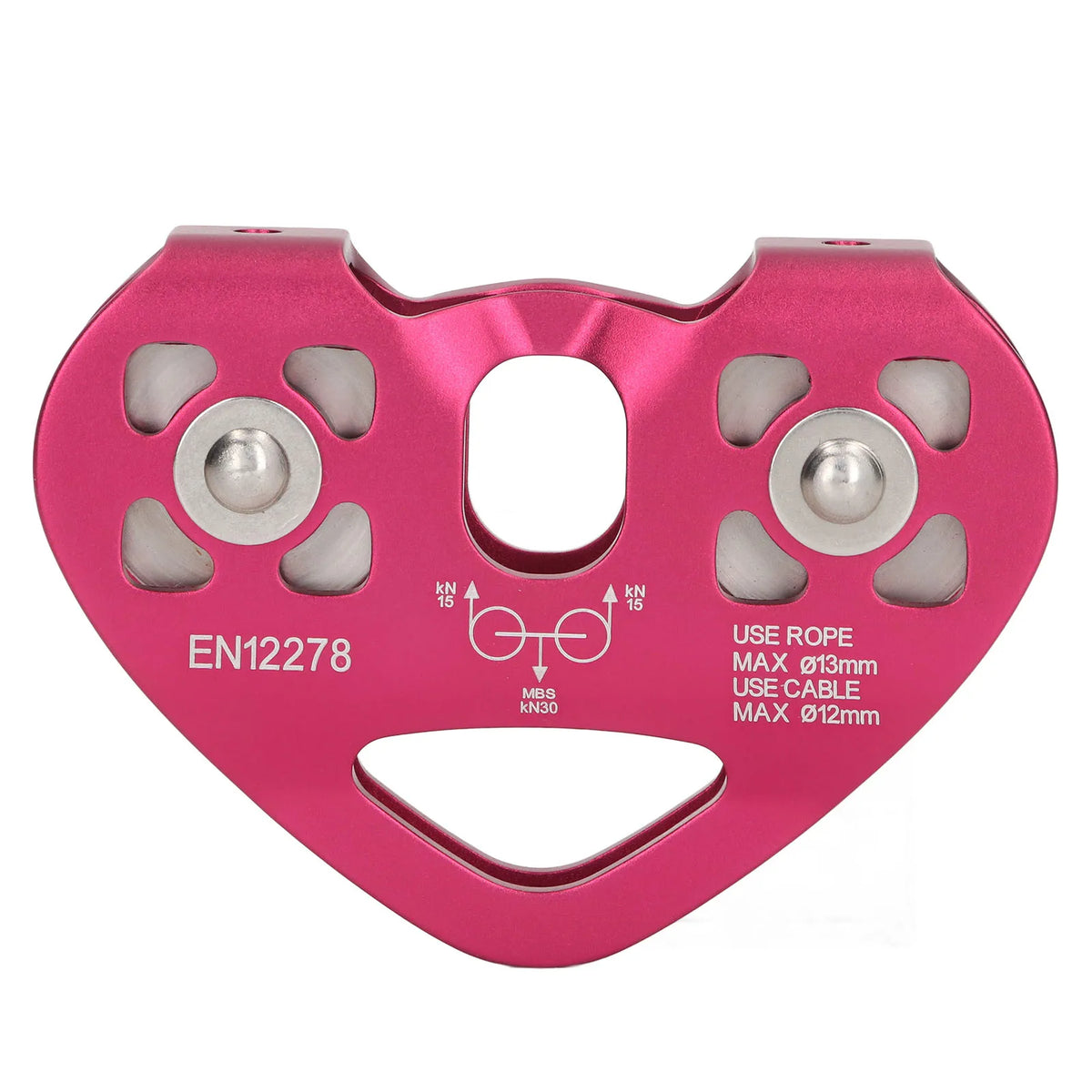 ZK30 Zipline Swivel Pulley Aluminum &ndash; Ultra Lightweight Red