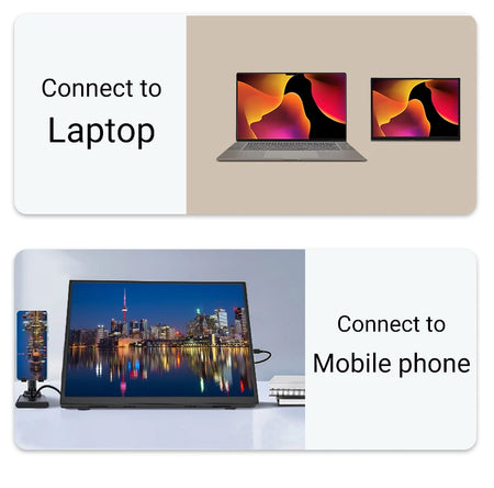 ZSUS 16" Portable Monitor - 1200P IPS Screen for Gaming &amp; Travel