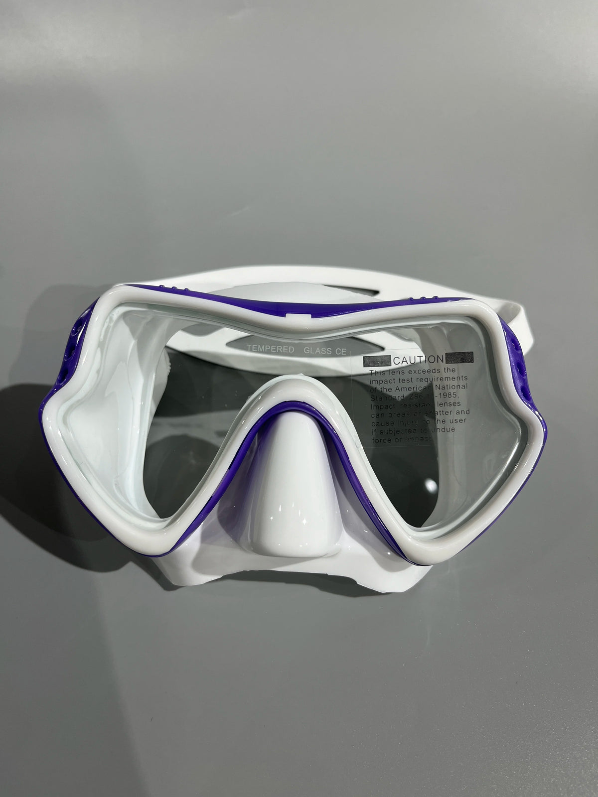 Professional Silicone Scuba Diving Mask - Anti-Fog, UV Protection, Waterproof for Adults 306Purple-white / CHINA