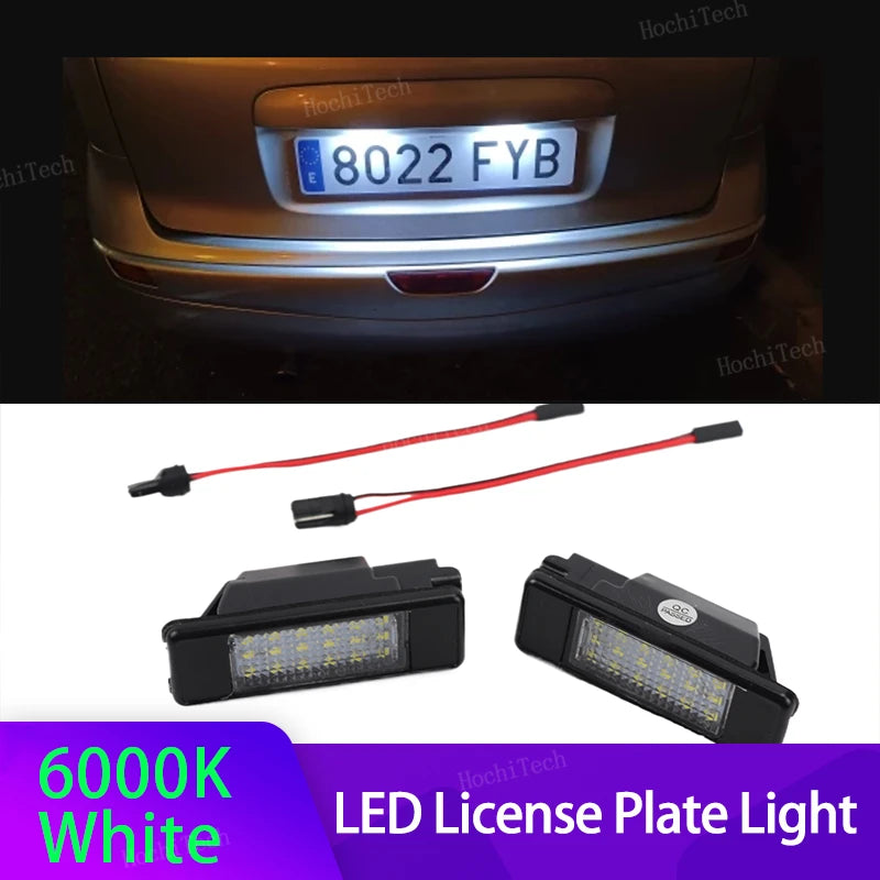 LED-rekisterikilven valo valkoinen Nissan Primaralle P12 Teana Pathfinder