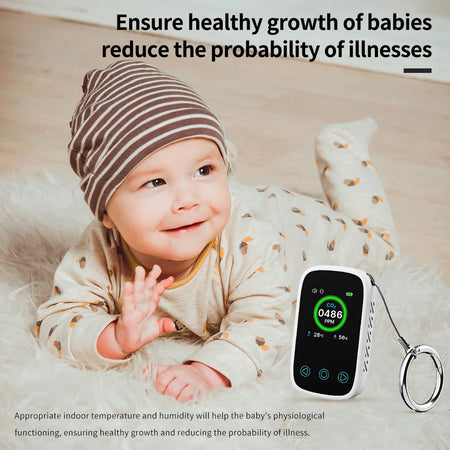 3 In 1 Air Quality Meter CO2 Temp Humidity &ndash; Voice Alarm
