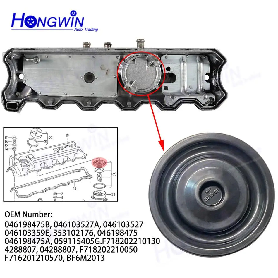 Crankcase Ventilation Membrane Rubber For Audi Passat Skoda Superb