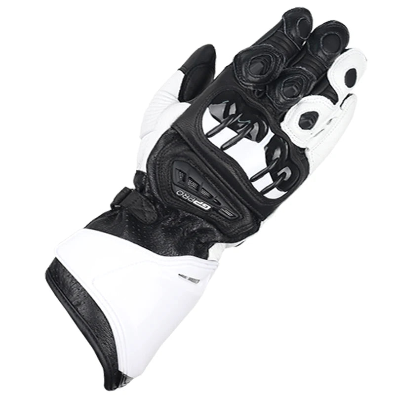 Two-X GP Pro Leather Motorcycle Racing Gloves - Full Finger, Unisex