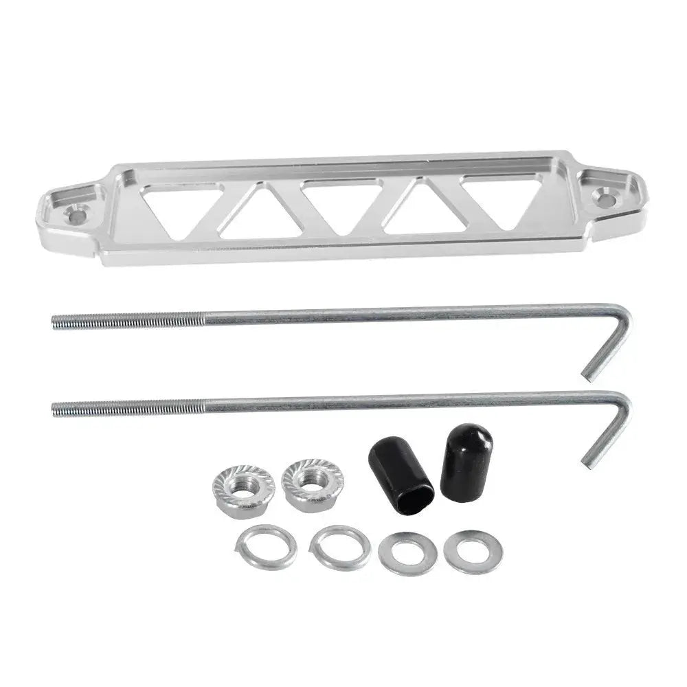 Universal Aluminum Auto Battery Tie Down Mount Holder Bracket Brace Bar For Honda Civic EK EG Group 21 22R 26R 27H 140R by InterCyprus Trading Ltd