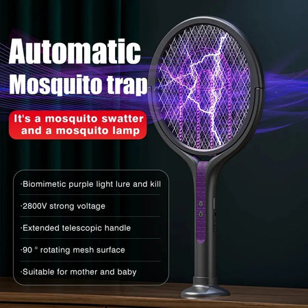 2-In-1 Mosquito Swatter Lamp &ndash; USB Rechargeable Extendable