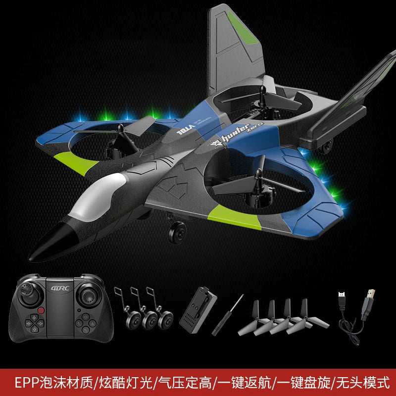 JIMITU Big Size RC Plane with 4K Camera - Perfect Remote Control Aircraft for Kids Blue no camera