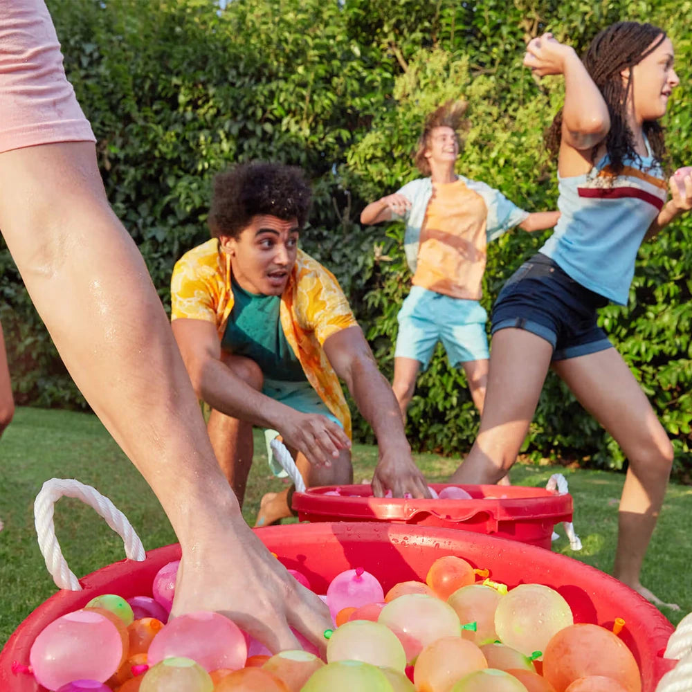 Rapid Fill Water Balloons for Kids &amp; Adults - 111pcs Set for Ultimate Summer Fun &amp; Beach Water Fights
