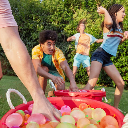 Rapid Fill Water Balloons for Kids &amp; Adults - 111pcs Set for Ultimate Summer Fun &amp; Beach Water Fights