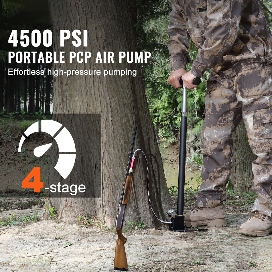 PCP Käsi Pump 4 Etappi 4500 PSI For Air Rifles