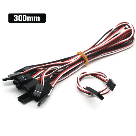 10pcs 100mm/150mm/200mm/300mm/500mm RC Servo Extension Cord Cable Wire Lead JR For Rc Helicopter Rc Drone by InterCyprus Trading Ltd
