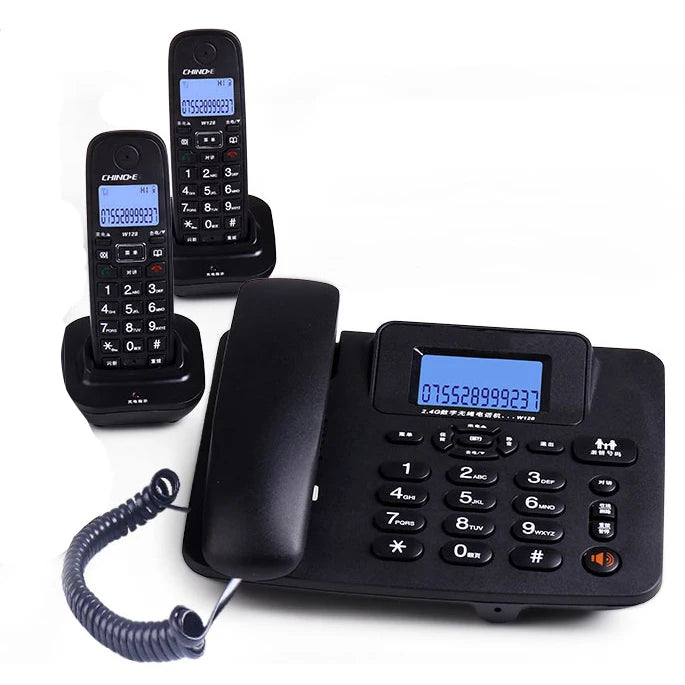 Kt13 Cordless Answering Machine 2.4G &ndash; Long Range 300m black 2 handsets