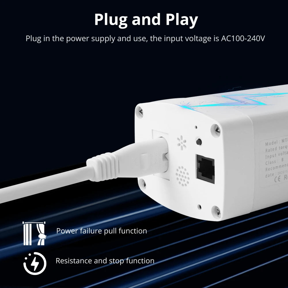 Zemismart Matter Over Thread Smart Curtain Motor Google Home App Samrtthings App Control Automatic Curtain System