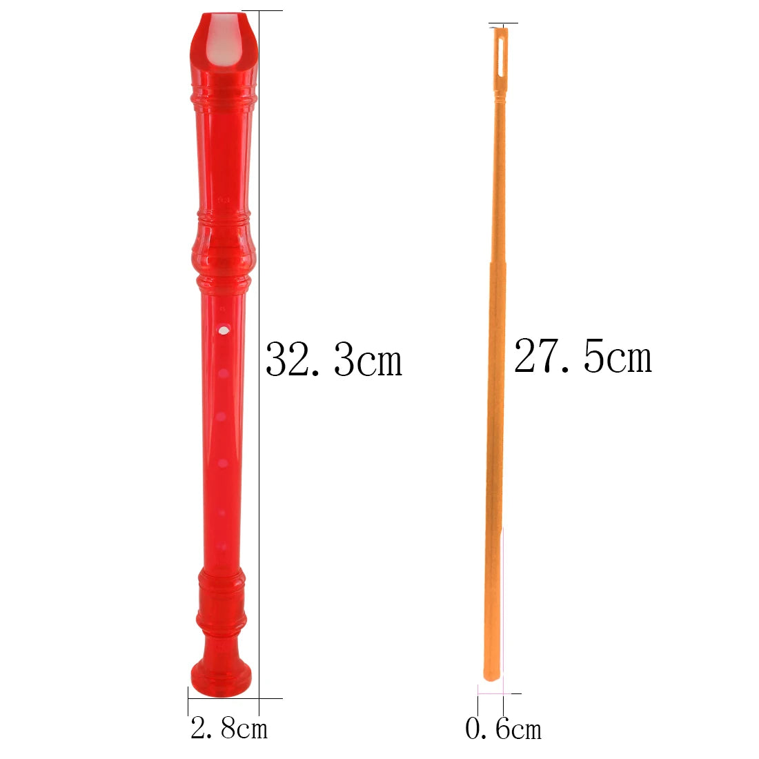 ABS Flute Clarinet Recorder Harp Instrument &ndash; Seven Colors