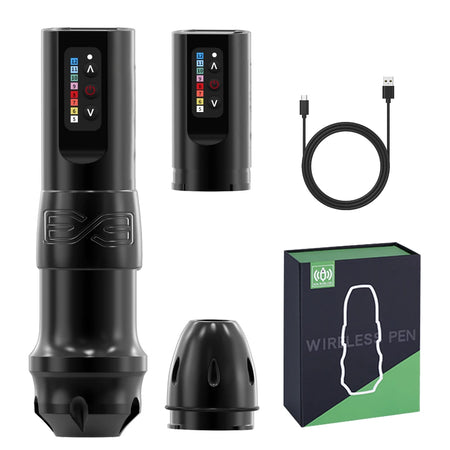 EXO Wireless Tattoo Machine &ndash; Battery Powered Rotary Pen 2 battery 1