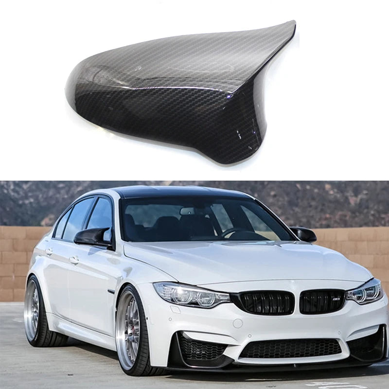 BMW F80 M3 ve F82 M2 Competition için Ayna Kapağı Karbon Desenli Dayanıklı Plastik Yapı