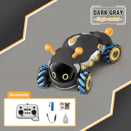 2.4G Remote Control RC Car &ndash; Stunt RC Car With Sound Single control gray