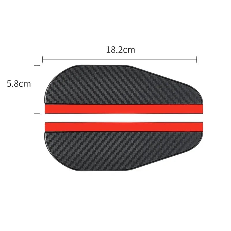 HSJ02 Car Mirror Rain Shield &ndash; Thickened Carbon Fiber