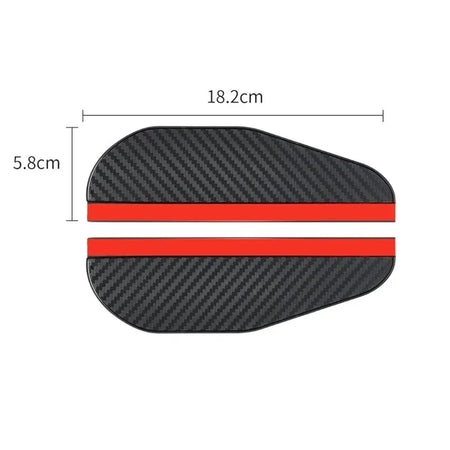 HSJ02 Car Mirror Rain Shield &ndash; Thickened Carbon Fiber