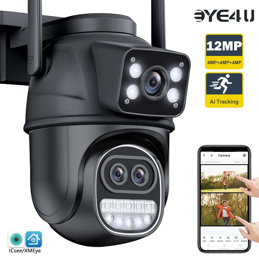 12MP 6K Outdoor WIFI PTZ Camera