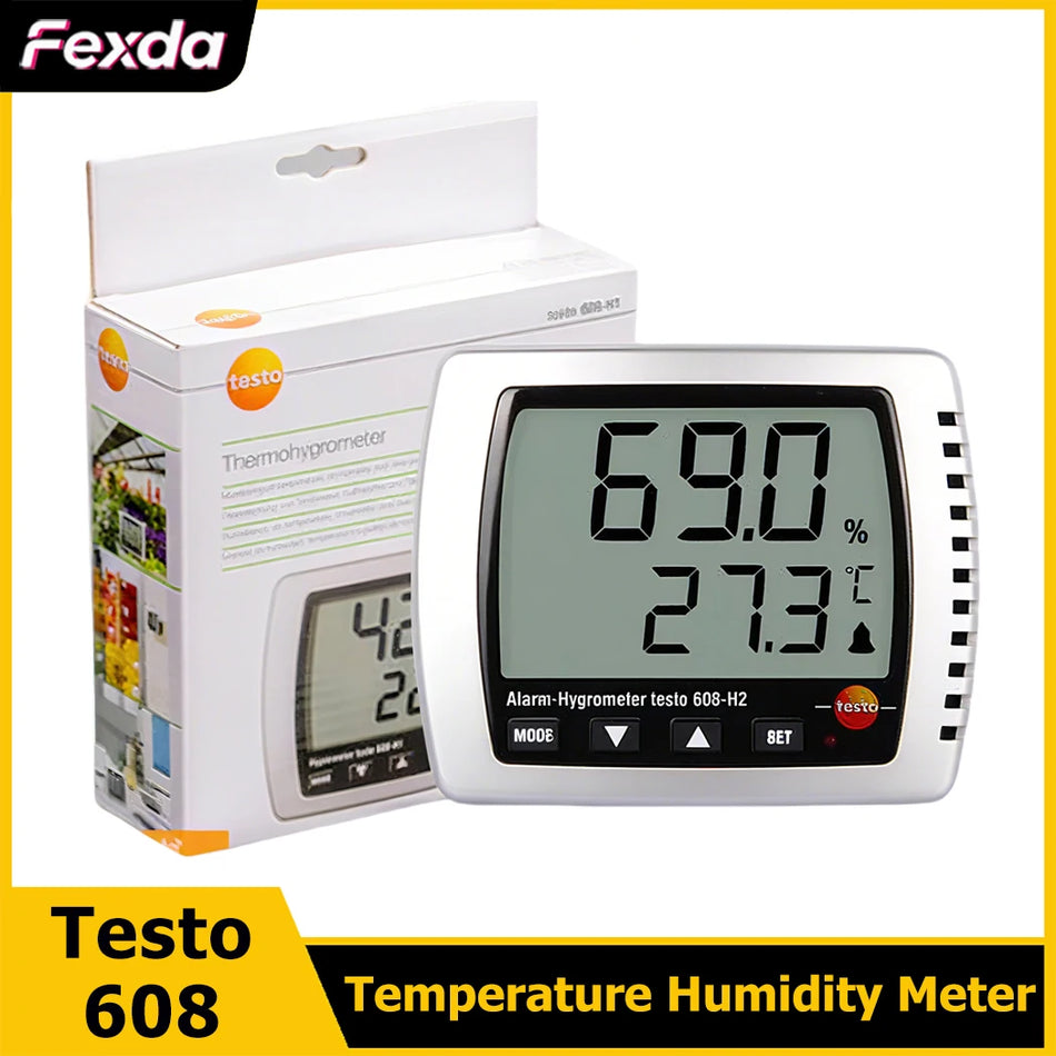 Augstas precizitātes termohigrometrs ar LCD displeju, temperatūras un mitruma mērītājs