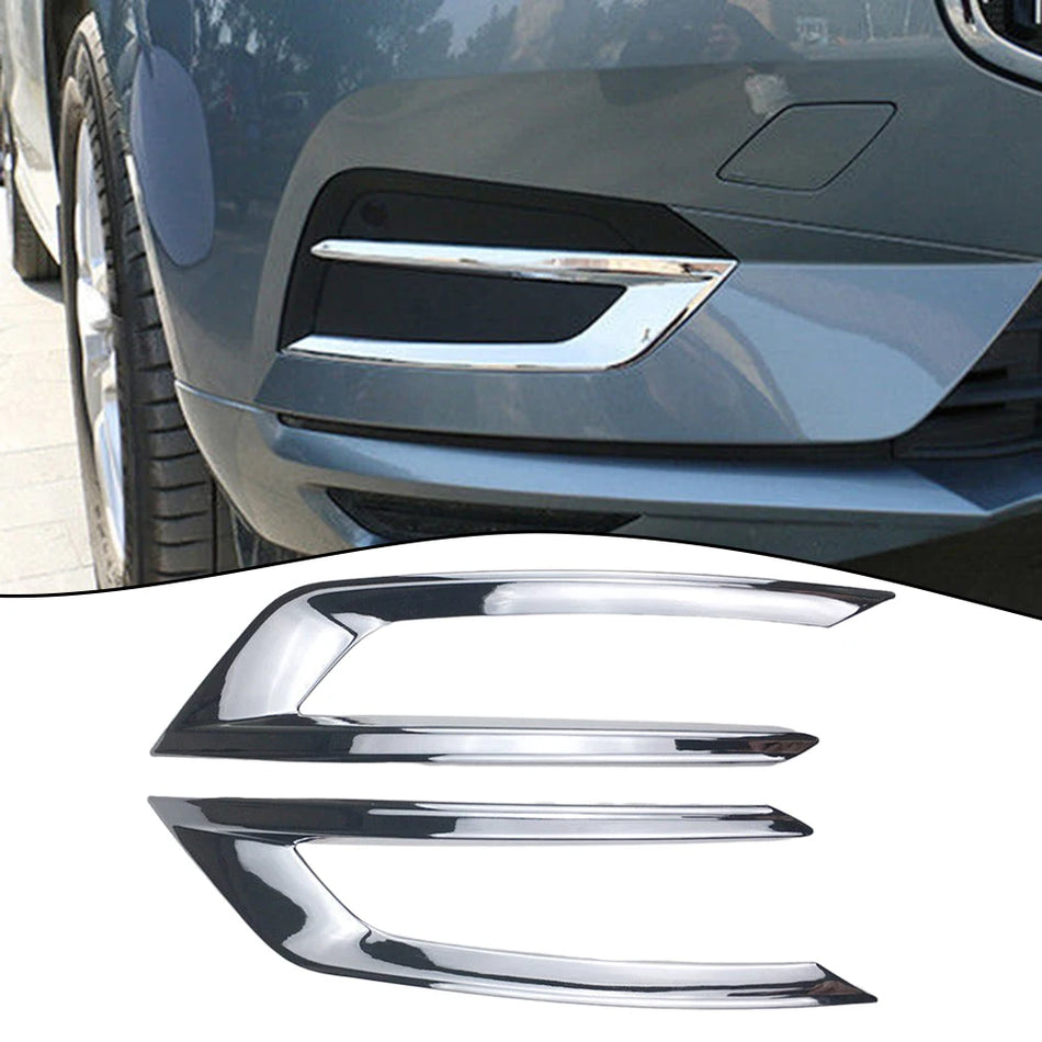 Sumuvalon suojusviimeistely Volvo XC60 2018-2023 etuviimeistely kromi ABS-muovia 2 pakkausta