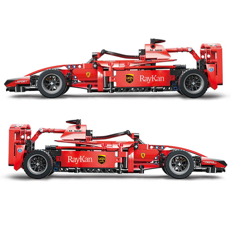 Toylinx Red F1 Rc Race Car Building Set 455 Pieces Kit