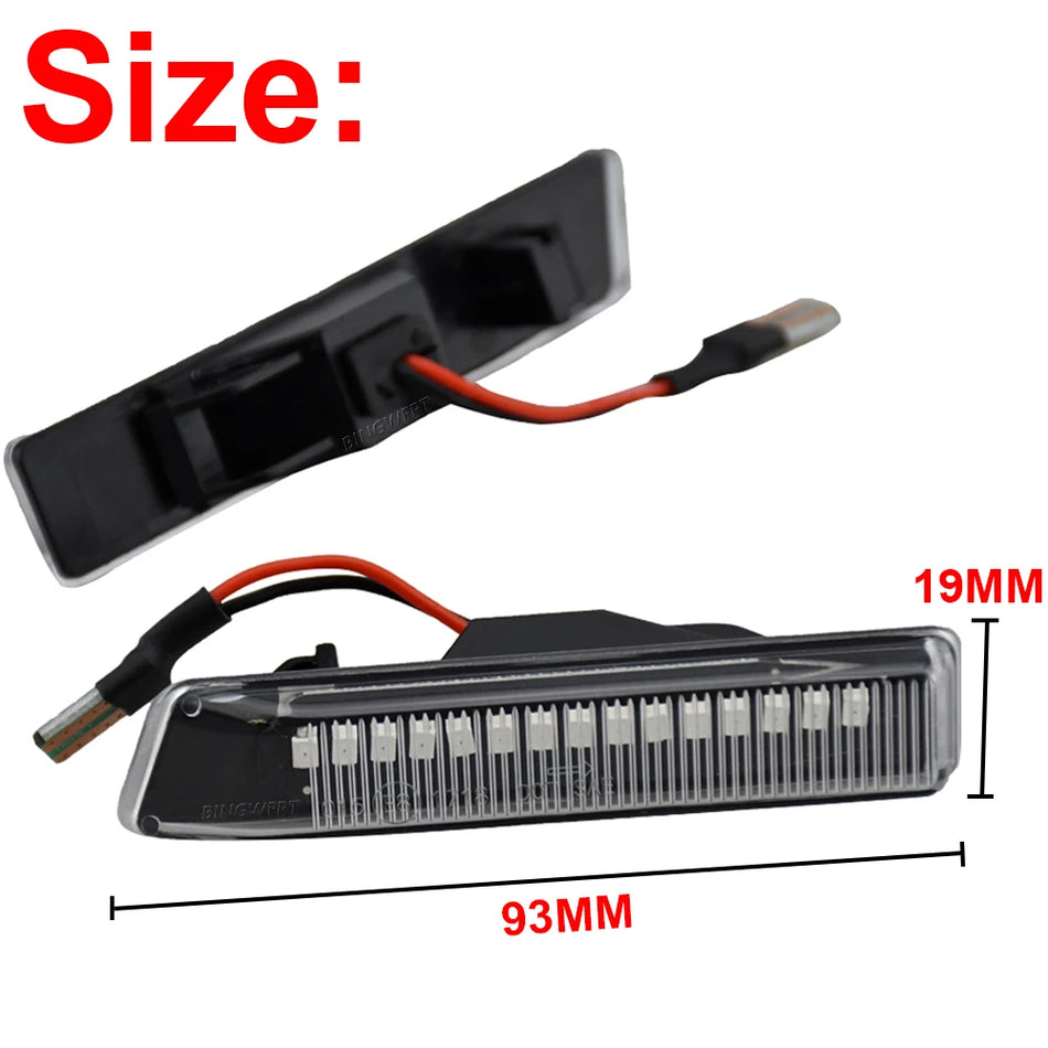 Luz de señal de giro dinámica LED 2X para BMW X5 E53, E36 Serie 3