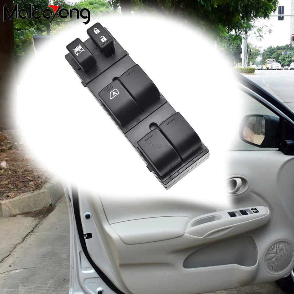 Hlavný ovládací prepínač okna vpredu vľavo pre Nissan Sunny N17 25401-3AW0A
