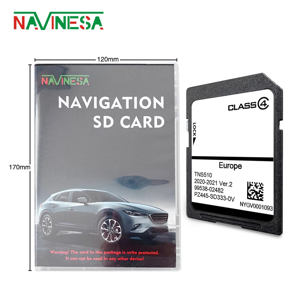 TNS510 Navigation SD Card 2021 Version2 &ndash; Europe Maps