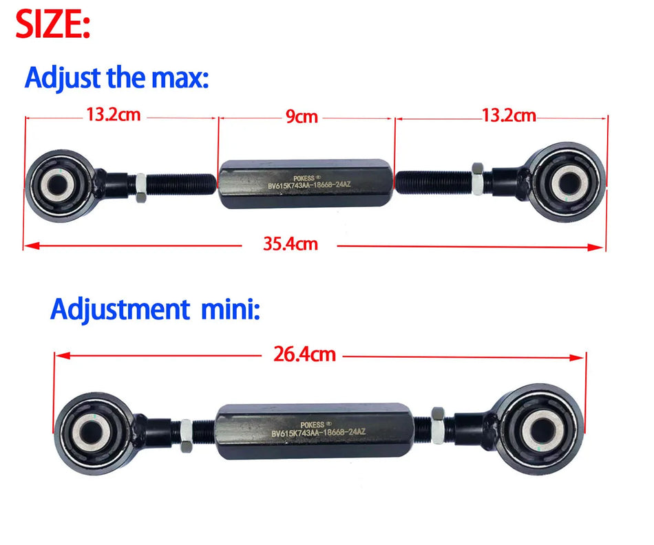 Braț de legătură ajustabil pentru suspensia din spate pentru Ford Focus MK2/MK3, Kuga MK2