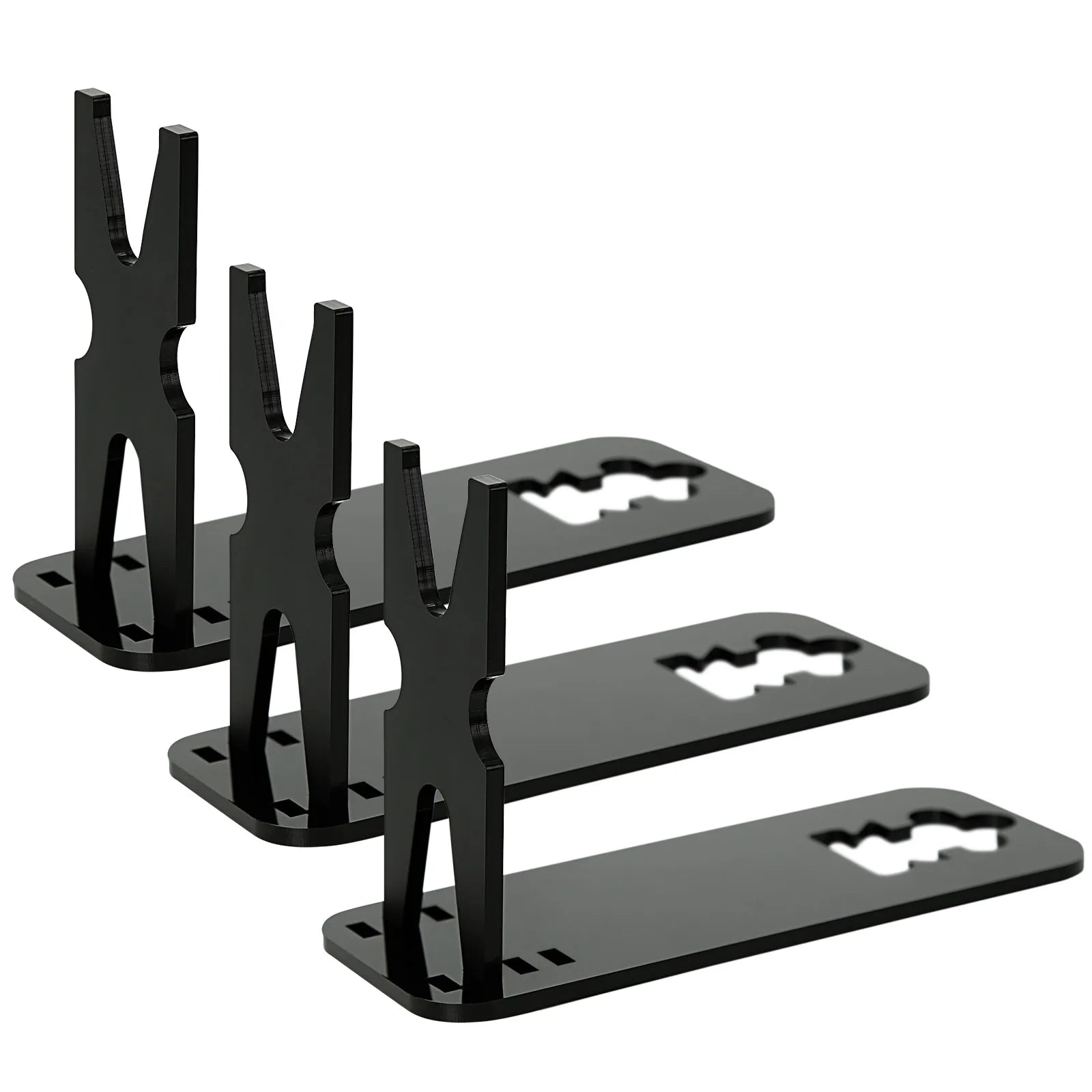 1QPJ2018BK Pistol Rack &ndash; Four Adjustable Slots to Fit