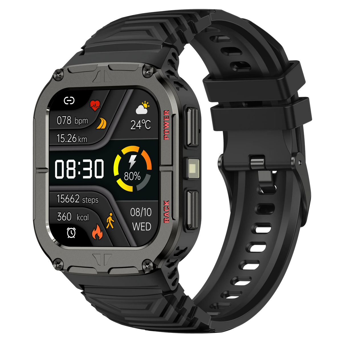 Fashion Smart Watch 1.85In &ndash; Sleep Health Tracker BT Call balck / Fashion Sport Watch