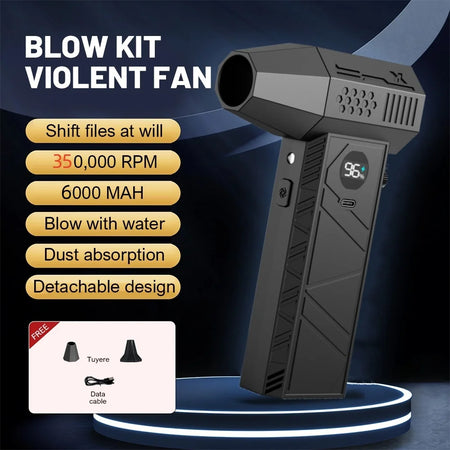 350000RPM Brushless Turbo Blower - Powerful Dust Removal Set A