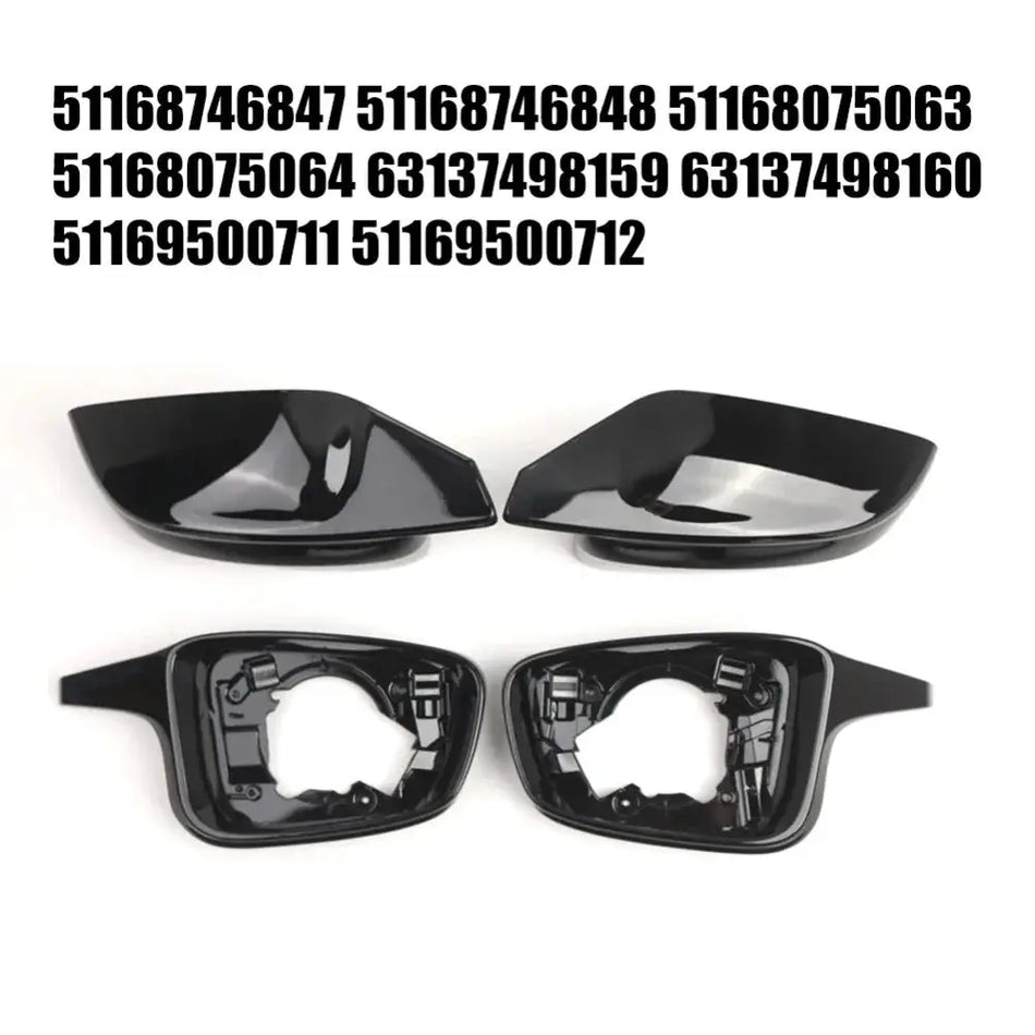 Mirror Cover Caps With ABS LHD 4 Pcs Set For BMW M2 M3 G80 G87 G20 by InterCyprus Trading Ltd