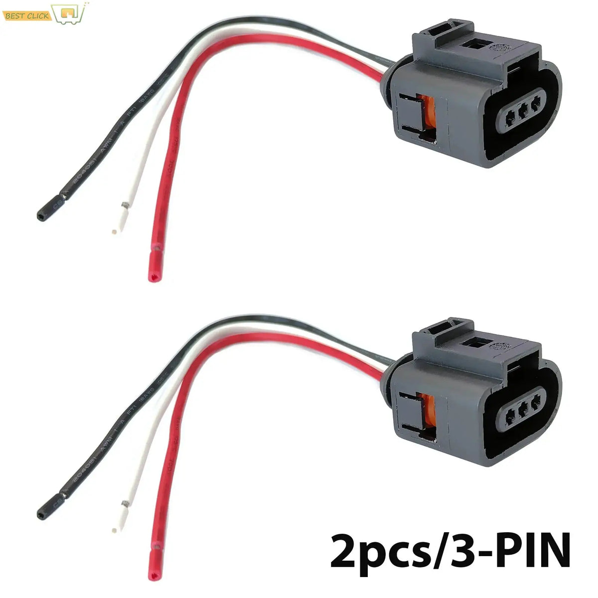 2pcs For VW Golf Jetta Beetle Eos Tiguan Caddy Touran Passat Cc Polo T5 Camshaft Position Cam Sensor Plug Connector 1J0973703 by InterCyprus Trading Ltd