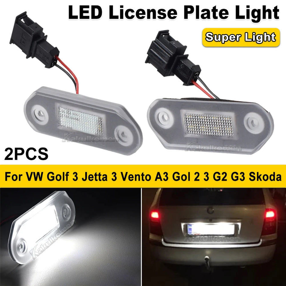 Lumini LED pentru plăcuțele de înmatriculare pentru VW Golf MK3 și Skoda Octavia I
