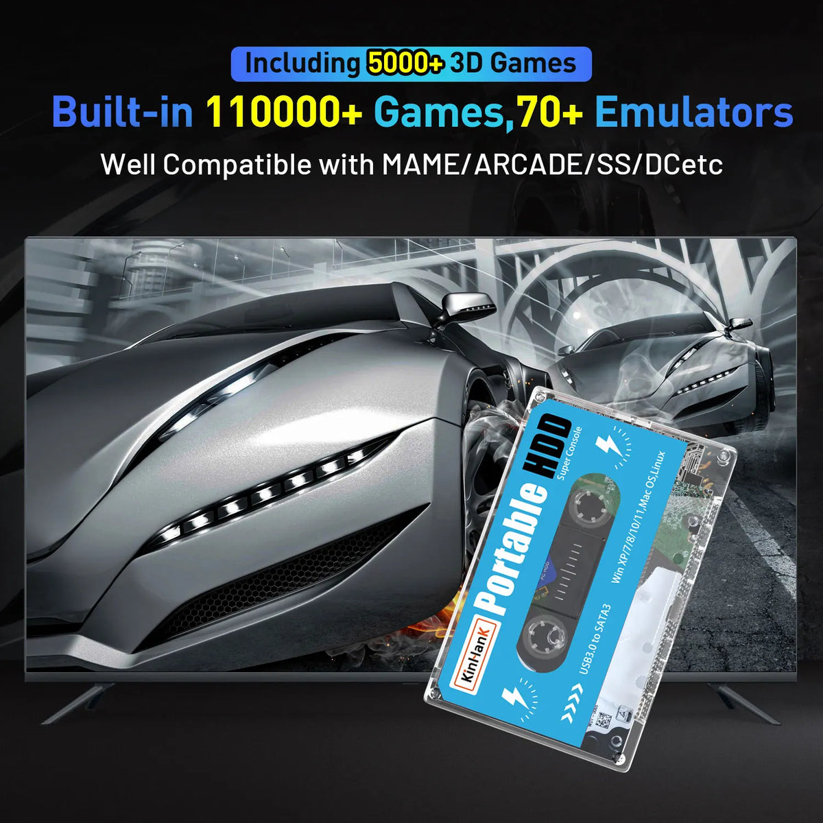 Kinhank Super Console X Batocera 33 500G &ndash; 110000+ Games