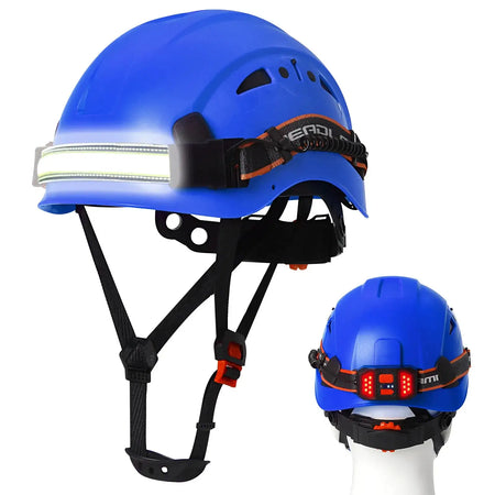 Aolamegs SF06 CR08 Safety Helmet &ndash; Lightweight ABS LED Blue B