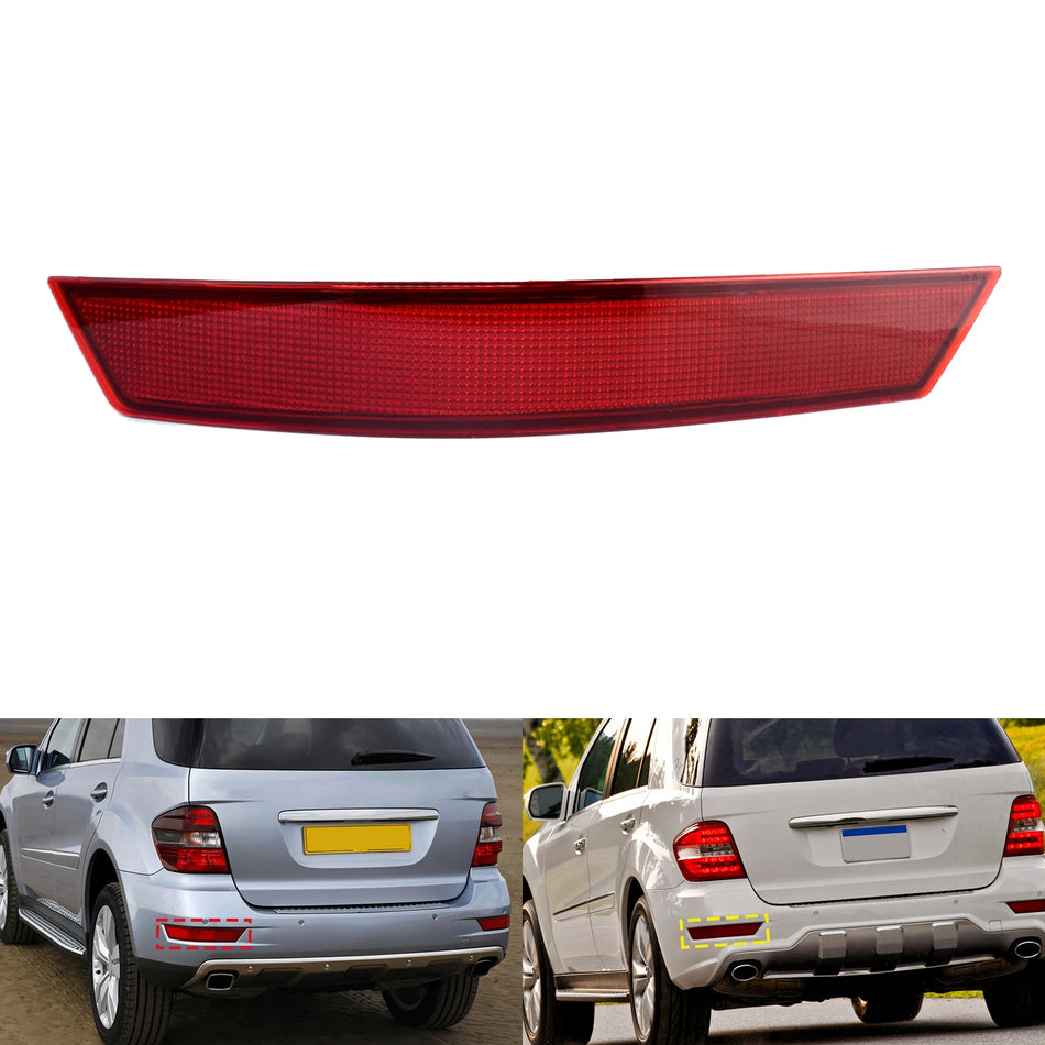 Lijevi stražnji reflektor odbojnika vodootporan crvena leća izdržljiva za Mercedes M-Class W164