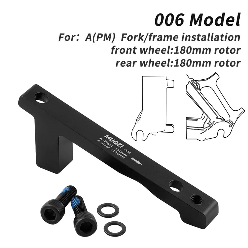 MUQZI Disc Brake Caliper Mount Adapter &ndash; Versatile Compatibility With Multiple Rotor Sizes