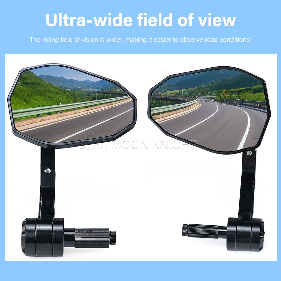 Καθρέφτες Πλευρικοί Benelli για 502C, TNT 125, TRK 502X, Leoncino 800R και 500, CNC Αλουμίνιο, Ρυθμιζόμενοι Καθρέφτες Οπισθοπορείας